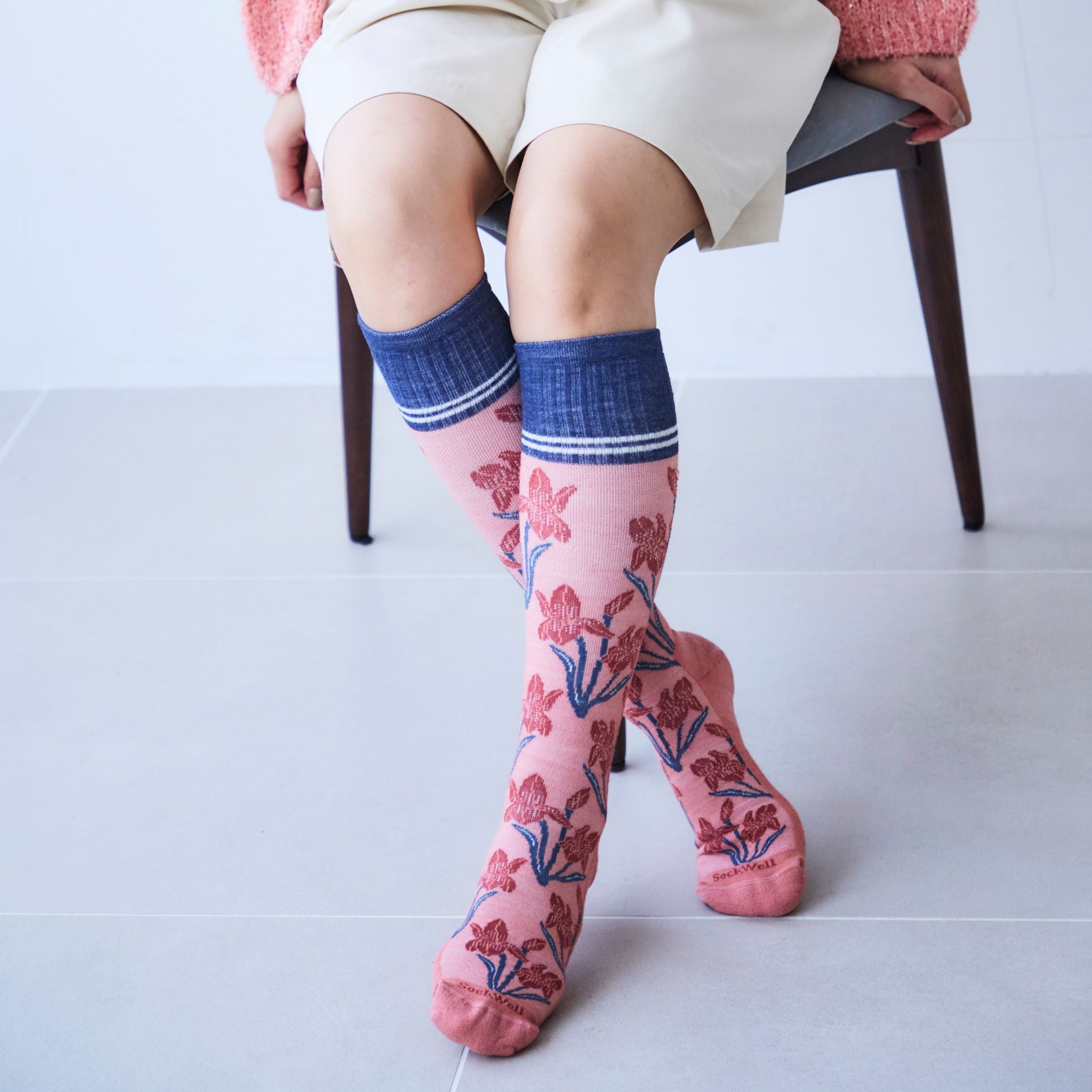 Sockwell26SS新作】[SW187W]IRIS Ladies 着圧ソックス/中圧力15-20mmHg