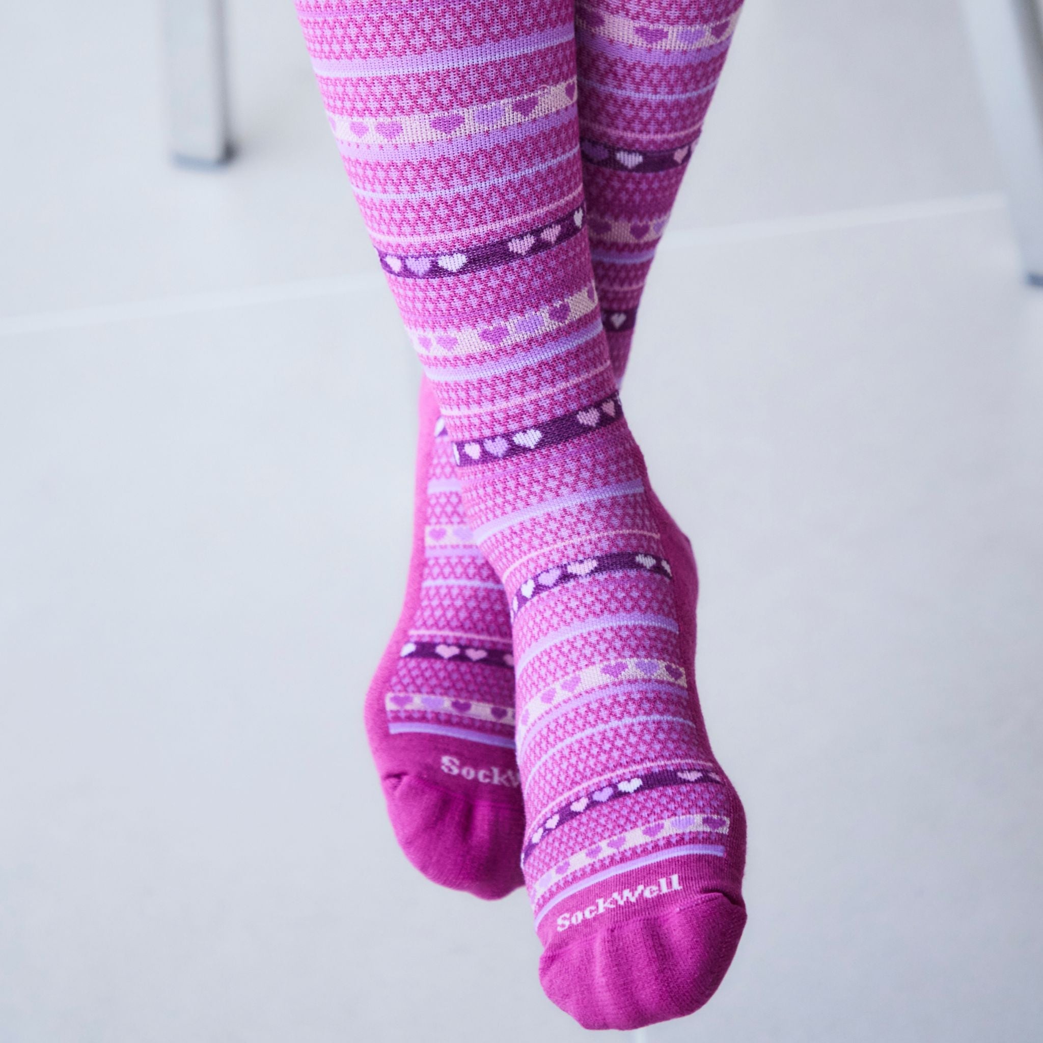 Sockwell26SS新作】[SW199W]HEARTLINK Ladies 着圧ソックス/高圧力/ロング
