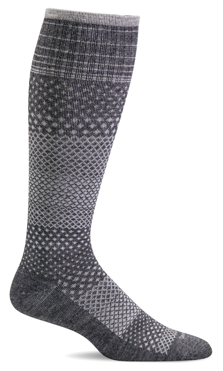 Sockwell Calze a compressione graduata da donna con motivo floreale, Naturale, Medium-Large